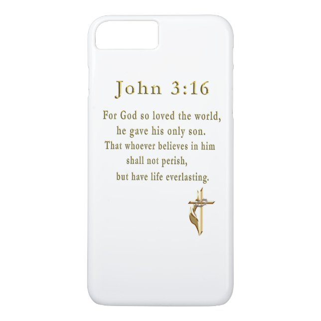 Capa Para iPhone, Case-Mate John 3:16 presentes (Verso)