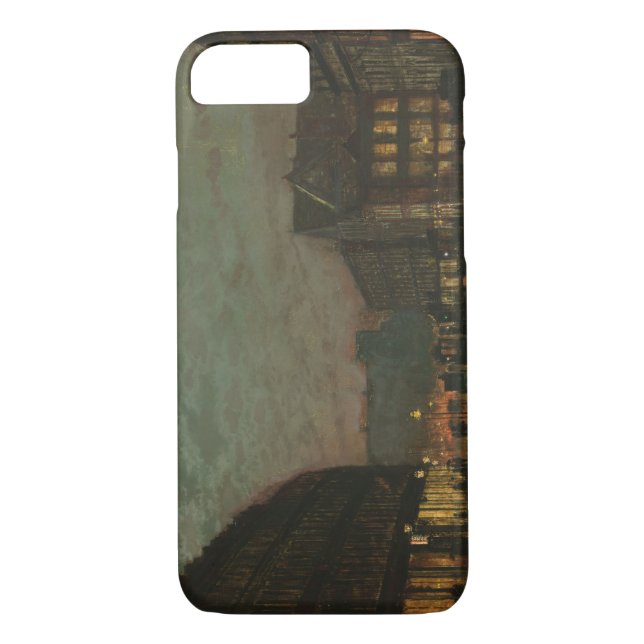 Capa Para iPhone, Case-Mate John Atkinson Grimshaw - Boar Lane, Leeds, por Lam (Verso)