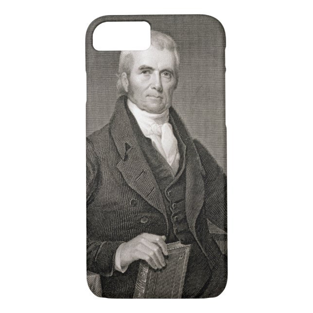 Capa Para iPhone, Case-Mate John Marshall (1755-1835), gravado pelo calcinador (Verso)
