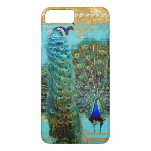 Capa Para iPhone Da Case-Mate Jóia barroco do brilho Dourado das penas de cauda