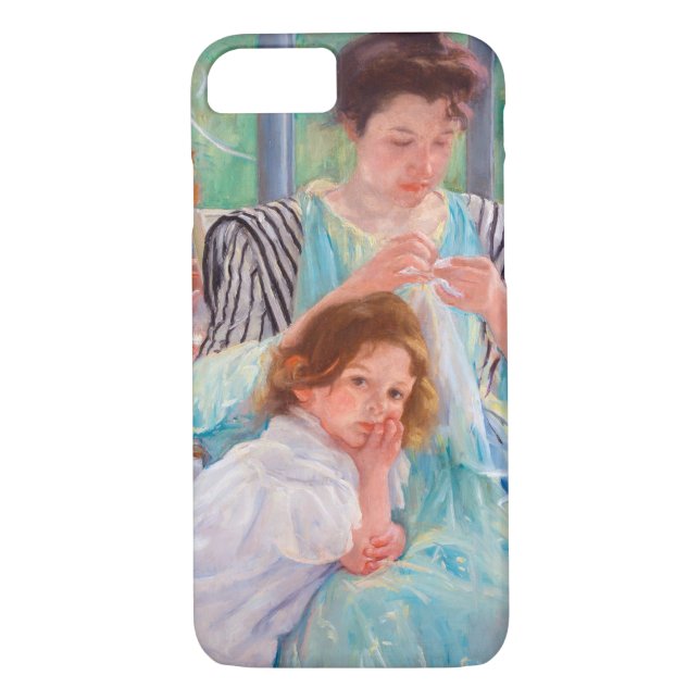Capa Para iPhone, Case-Mate Jovem Mãe Costurando, Mary Cassatt (Verso)