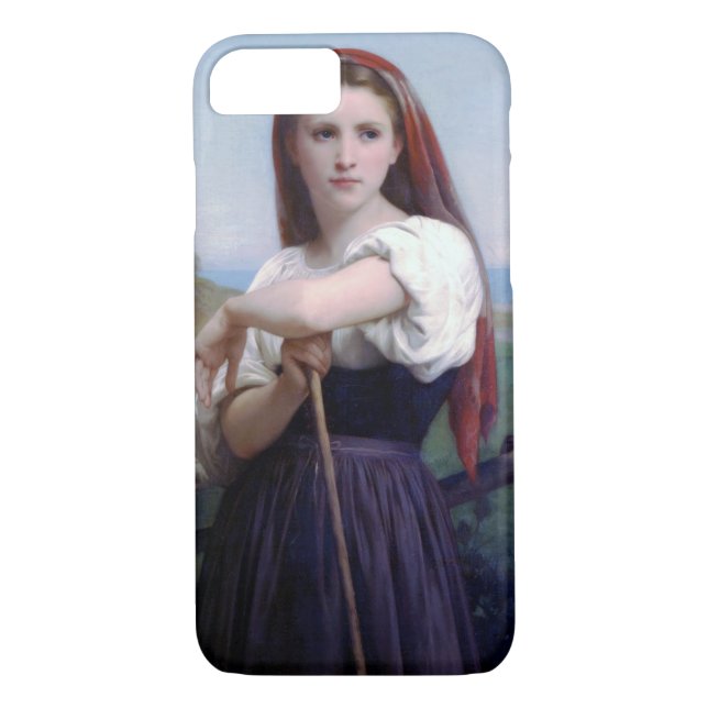 Capa Para iPhone, Case-Mate Jovem Pastora, Bouguereau (Verso)