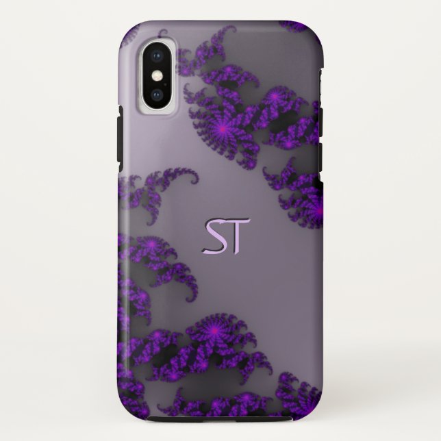 Capa Para iPhone, Case-Mate Juliette Purple Monograma (Verso)