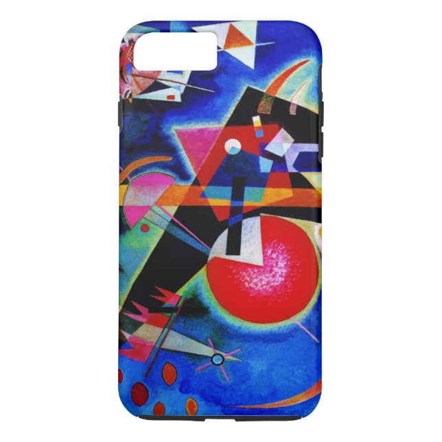 Capa Para iPhone, Case-Mate Kandinsky na pintura de Abstrato azul (Verso)