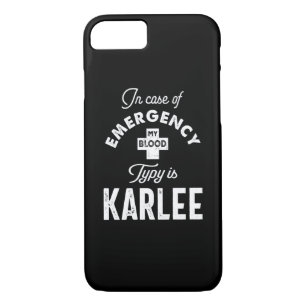 Capa iPhone 8/ 7 Karlee Personalised Name Birthday Gift