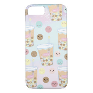 Capa iPhone 8/ 7 Kawaii Cute Bubble Tea Tapioca Boba Pearl Milk