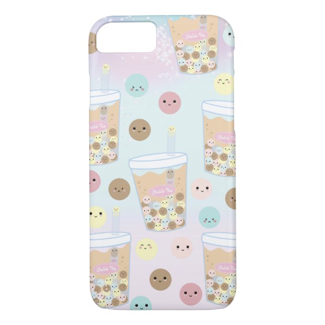 Capa Para iPhone, Case-Mate Kawaii Cute Bubble Tea Tapioca Boba Pearl Milk (Verso)