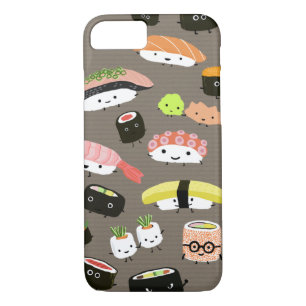Capa iPhone 8/ 7 Kawaii Sushi - Caracteres "bonitos" e "engraçados"