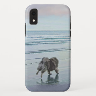 Capa Para iPhone Da Case-Mate Keeshonds na Arte de Cão de Pintura em Seashore