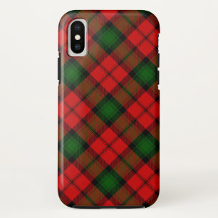 Capa Para iPhone Da Case-Mate Kerr tartan green xadrez vermelha