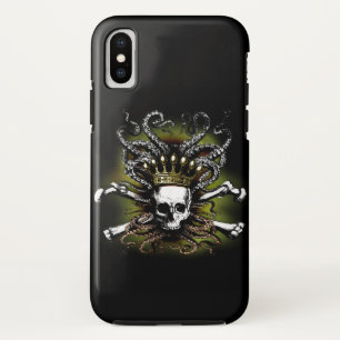 Capa Para iPhone X King Squid Skull
