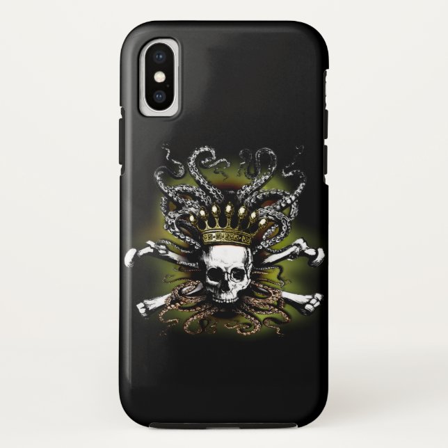 Capa Para iPhone, Case-Mate King Squid Skull (Verso)