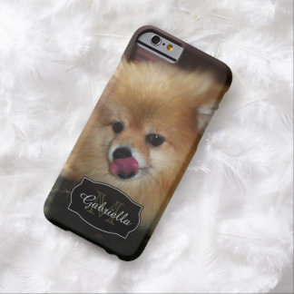 Capa Barely There Para iPhone 6 Kisses da Pomerânia: Personalizado: Caso do iPhone