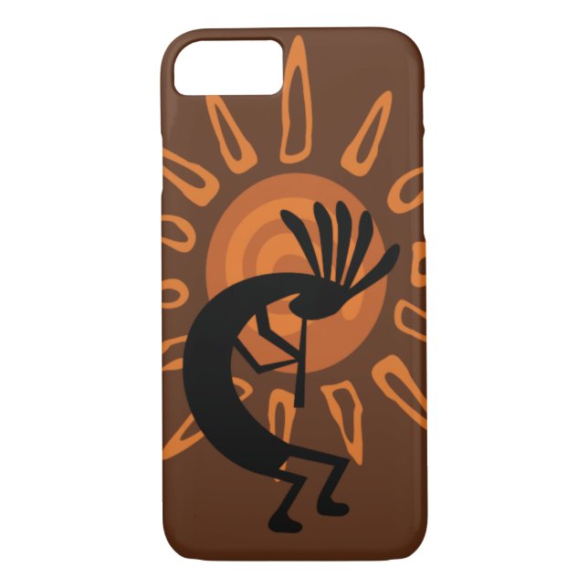 Capa Para iPhone, Case-Mate Kokopelli Sun Rustic Brown (Verso)