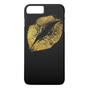 Capa Para iPhone Da Case-Mate Lábios Dourados #3 do brilho