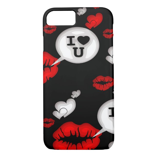 Capa Para iPhone, Case-Mate Lábios e conversa de amor (Verso)