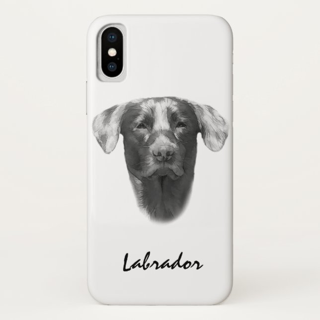 Capa Para iPhone, Case-Mate Labrador Dog elegant (Verso)