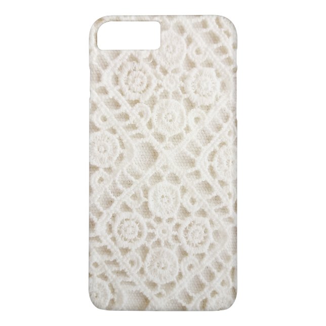 Capa Para iPhone, Case-Mate Lace de crochê esbranquiçado (Verso)