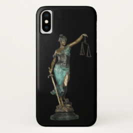 Capa Para iPhone Da Case-Mate Lady Justice on Black Velvet