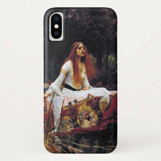 Capa Para iPhone, Case-Mate Lady Of Shallot sobre Barcos JW Waterhouse Bons Ar (Verso)