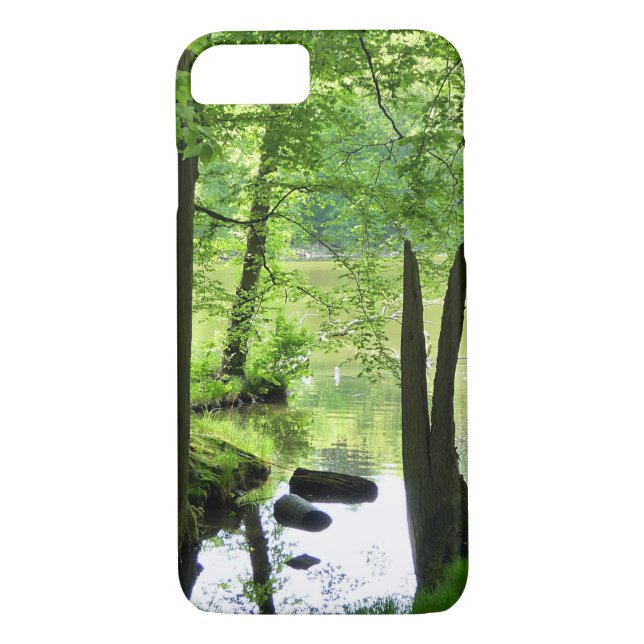 Capa Para iPhone, Case-Mate Lago bonito e paisagem florestal (Verso)