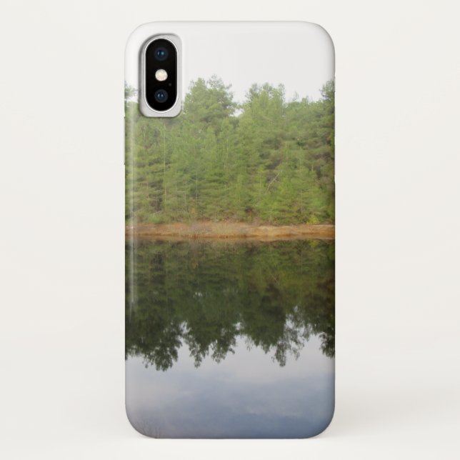 Capa Para iPhone, Case-Mate Lago de Reflexão da Árvore do Pinheiro (Verso)
