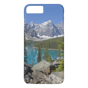 Capa iPhone 8 Plus/7 Plus Lago Moraine, Rochas Canadenses, Alberta, Canadá