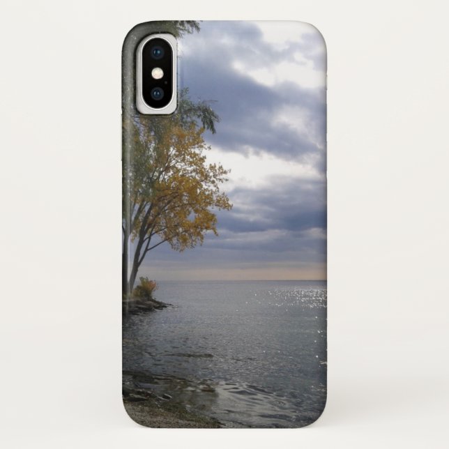 Capa Para iPhone, Case-Mate Lago Nublado Ontario (Verso)