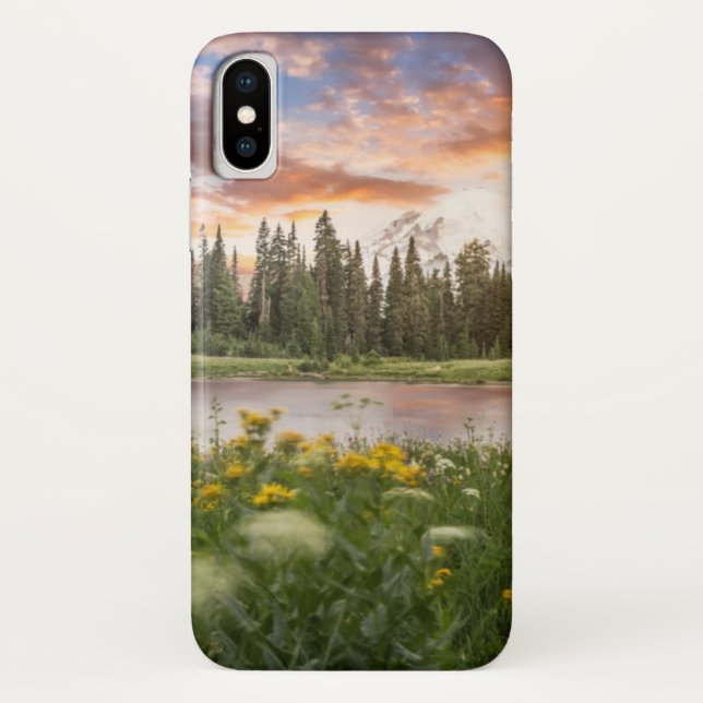 Capa Para iPhone, Case-Mate Lago Tipsoo do Monte Rainier (Verso)