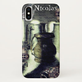 Capa Para iPhone Da Case-Mate Lâmpadas e manuscrito de metal preto