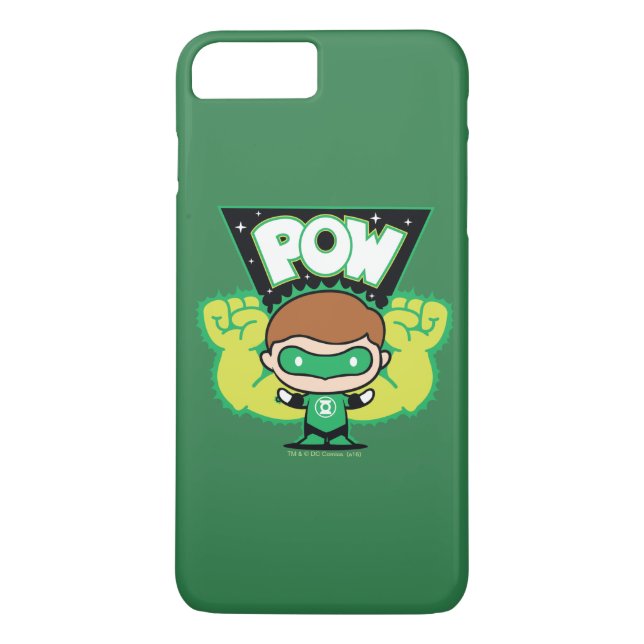Capa Para iPhone, Case-Mate Lanterna Verde Chibi Formando Punhos Gigantes (Verso)