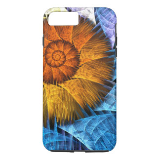 Capa iPhone 8 Plus/7 Plus Laranja Amarelo Amarelo Abstrato