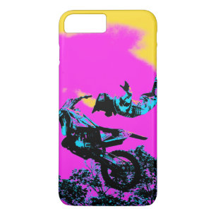 Capa iPhone 8 Plus/7 Plus Largando - Manobra de Motocross Freestyle