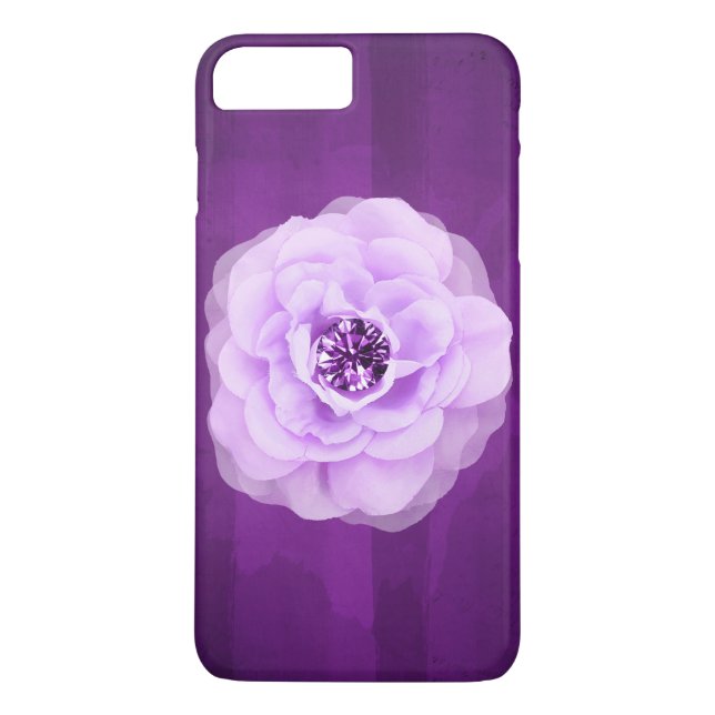 Capa Para iPhone, Case-Mate Lavanda Diamond Roxo Grunge (Verso)