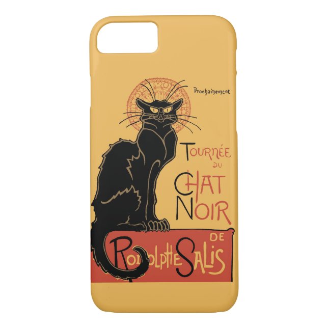 Capa Para iPhone, Case-Mate Le Chat Noir por Steinlen (Verso)