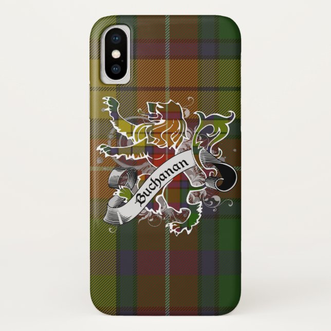 Capa Para iPhone, Case-Mate Leão do Tartan de Buchanan (Verso)