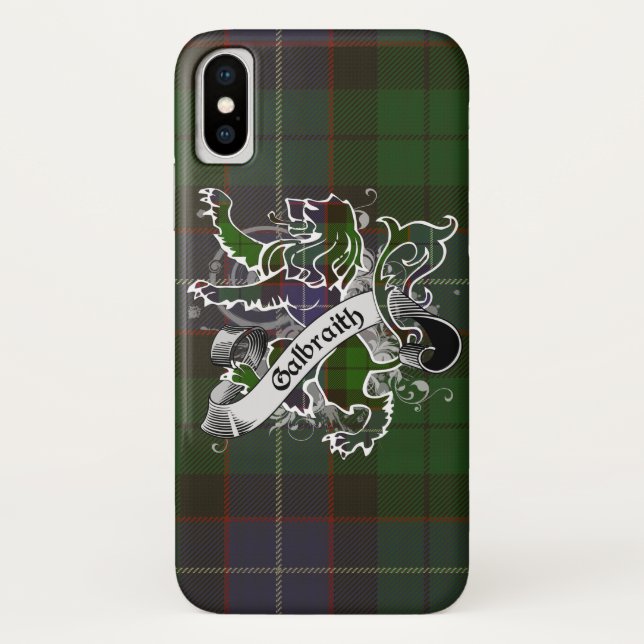 Capa Para iPhone, Case-Mate Leão do Tartan de Galbraith (Verso)