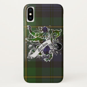 Capa Para iPhone X Leão do Tartan de Gordon