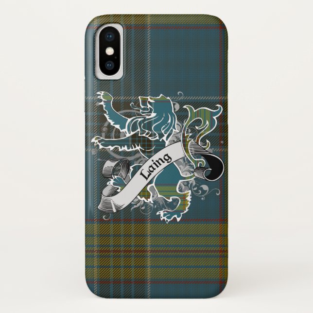 Capa Para iPhone, Case-Mate Leão do Tartan de Laing (Verso)