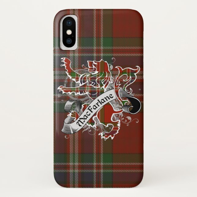 Capa Para iPhone, Case-Mate Leão do Tartan de MacFarlane (Verso)
