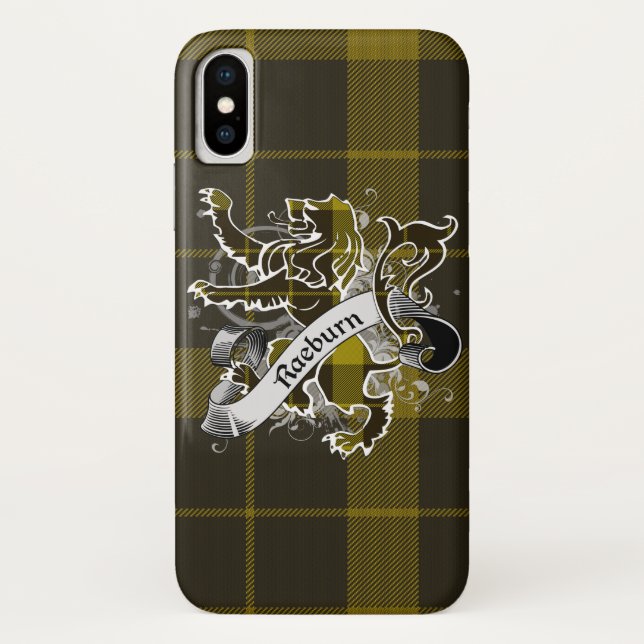 Capa Para iPhone, Case-Mate Leão do Tartan de Raeburn (Verso)