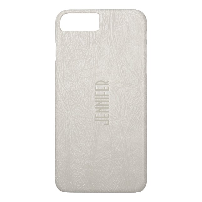 Capa Para iPhone, Case-Mate Leather Faux Tones Beige (Verso)