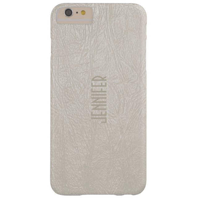 Capa Para iPhone, Case-Mate Leather Faux Tones Beige (Verso)