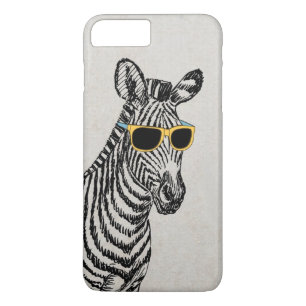 Capa Para iPhone Da Case-Mate Legal desenho de zebra engraçada com óculos de t
