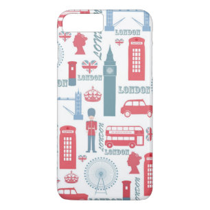 Capa iPhone 8 Plus/7 Plus Legal padrão de ilustrações da Trendy Vintage Lond