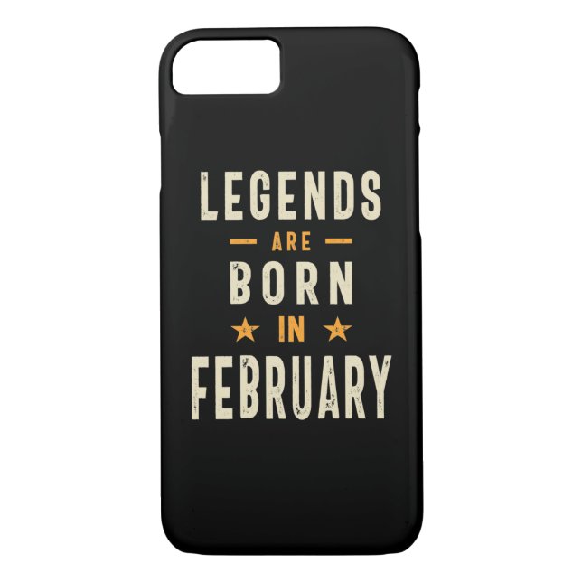 Capa Para iPhone, Case-Mate Legendas são Nasceres em fevereiro - Aniversário d (Verso)