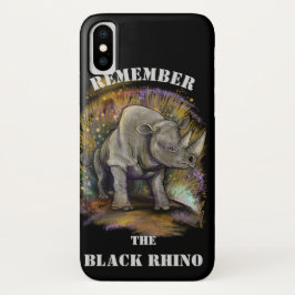 Capa Para iPhone Da Case-Mate Lembre-se do Black Rhino