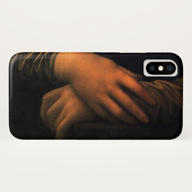 Capa Para iPhone, Case-Mate Leonardo Mona Lisa Hands (Verso (Horizontal))