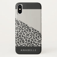 Leopardo preto e branco moderno