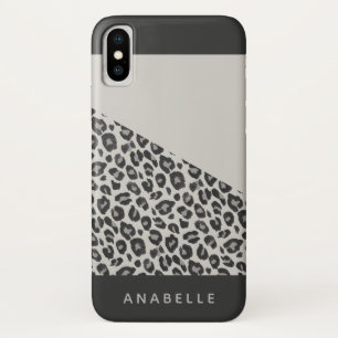 Capa Para iPhone Da Case-Mate Leopardo preto e branco moderno